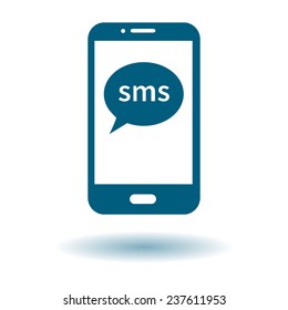 Vector illustration of smartphone icon 