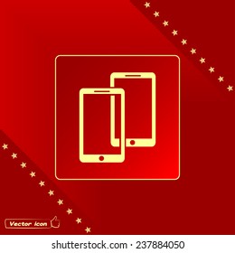 Vector illustration of smartphone icon