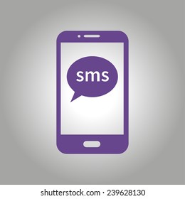 Vector illustration of smartphone icon 