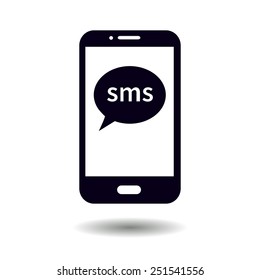 Vector illustration of smartphone icon 
