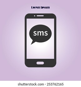 Vector illustration of smartphone icon 