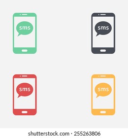 Vector illustration of smartphone icon 