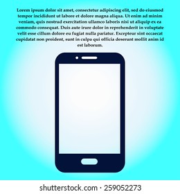 Vector illustration of smartphone icon 