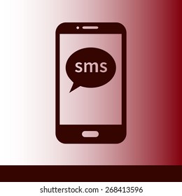 Vector illustration of smartphone icon 