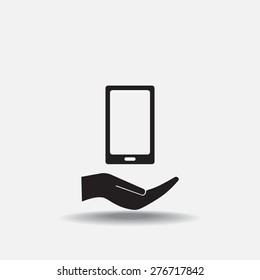 Vector illustration of smartphone icon