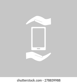 Vector illustration of smartphone icon