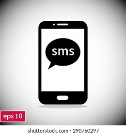 Vector illustration of smartphone icon 