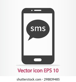 Vector illustration of smartphone icon 