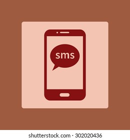 Vector illustration of smartphone icon 