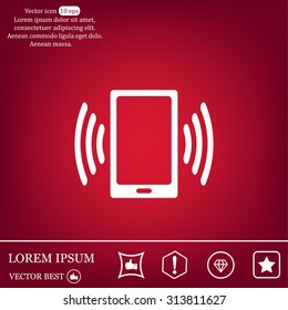 Vector illustration of smartphone icon