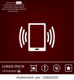 Vector illustration of smartphone icon