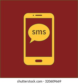 Vector illustration of smartphone icon.