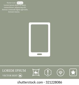 Vector illustration of smartphone icon