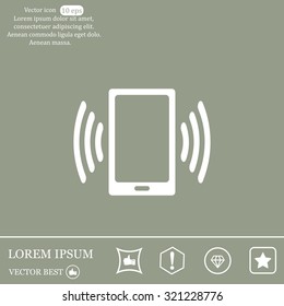 Vector illustration of smartphone icon