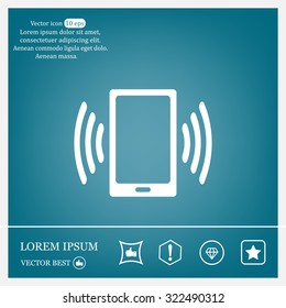 Vector illustration of smartphone icon