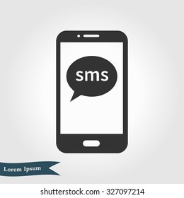 Vector illustration of smartphone icon 