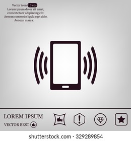 Vector illustration of smartphone icon