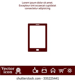 Vector illustration of smartphone icon