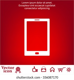 Vector illustration of smartphone icon