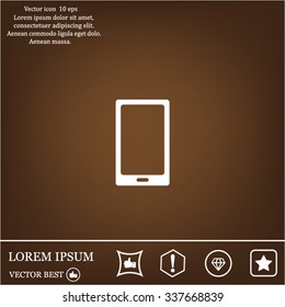 Vector illustration of smartphone icon