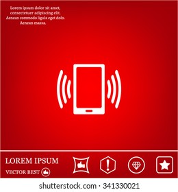 Vector illustration of smartphone icon