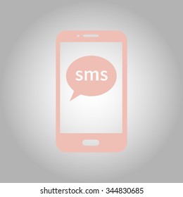 Vector illustration of smartphone icon 