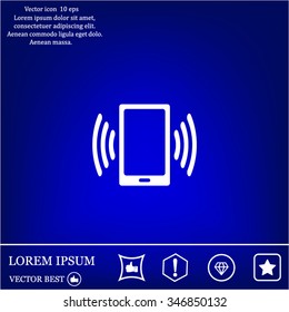 Vector illustration of smartphone icon