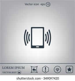 Vector illustration of smartphone icon