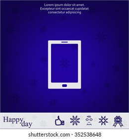 Vector illustration of smartphone icon