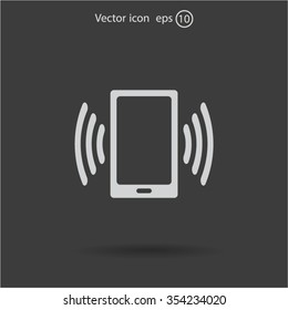 Vector illustration of smartphone icon
