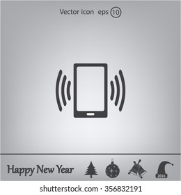 Vector illustration of smartphone icon