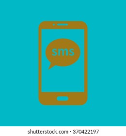 Vector illustration of smartphone icon 
