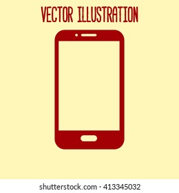 Vector illustration of smartphone icon 