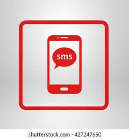 Vector illustration of smartphone icon 