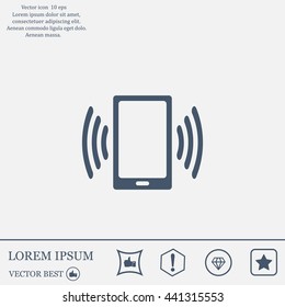 Vector illustration of smartphone icon