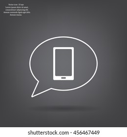 Vector illustration of smartphone icon
