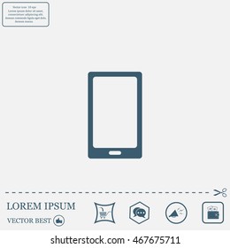 Vector illustration of smartphone icon