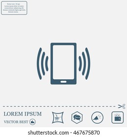 Vector illustration of smartphone icon