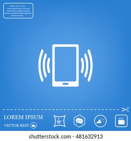 Vector illustration of smartphone icon