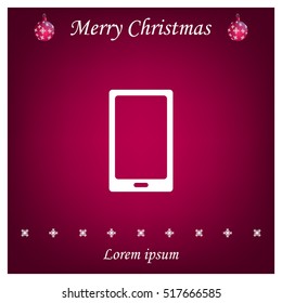 Vector illustration of smartphone icon