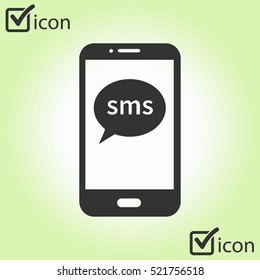 Vector illustration of smartphone icon 