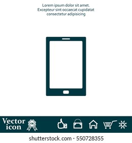 Vector illustration of smartphone icon