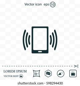 Vector illustration of smartphone icon