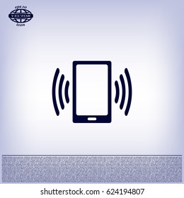 Vector illustration of smartphone icon