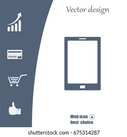 Vector illustration of smartphone icon