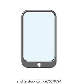 Vector illustration of smartphone icons.