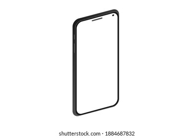 Vektorgrafik von Smartphone-Modell einzeln auf weißem Hintergrund