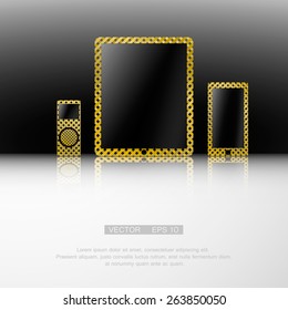 Vector illustration of smartphone symbol. Vector eps 10