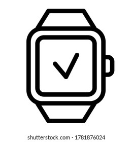 vector illustration of a smartwatch