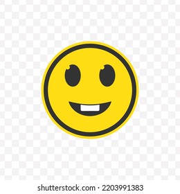 Vector Illustration Of Smile Boy Emoticons. Colored Icons For Website Design .Simple Design On Transparent Background (PNG).